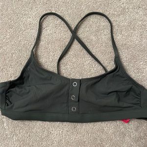 Green Bathing Suit Top, Brand New size large